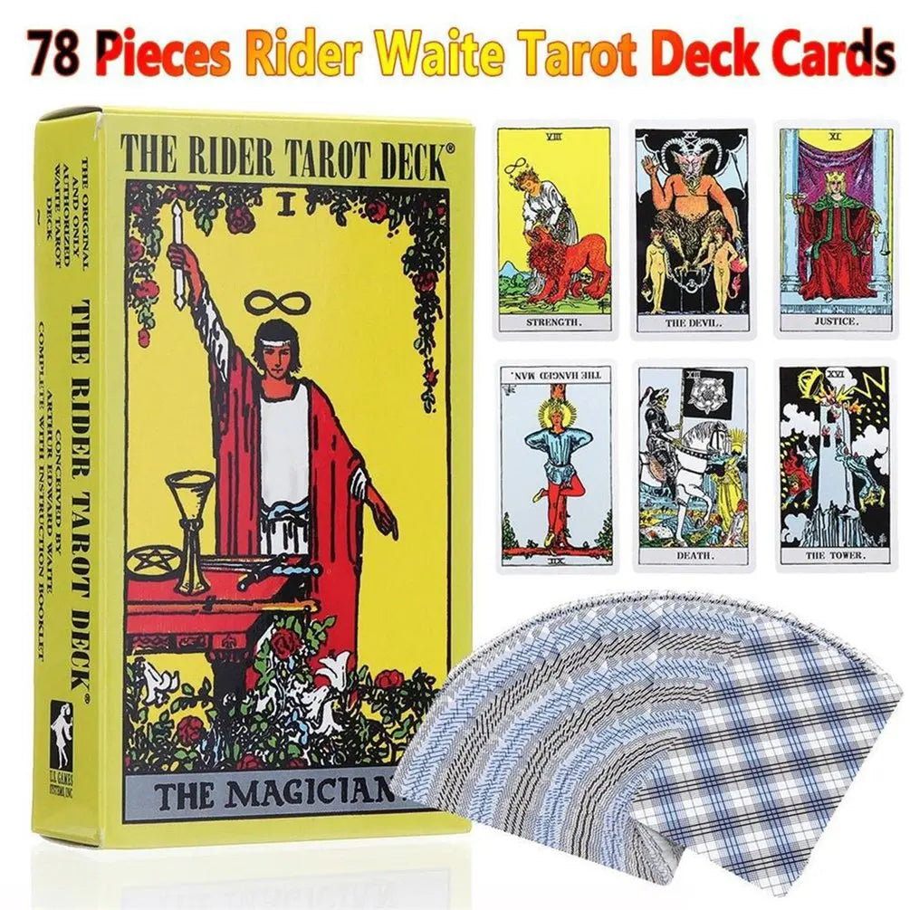 78 Pcs/Set Full English Radiant Rider Wait Tarot Cards