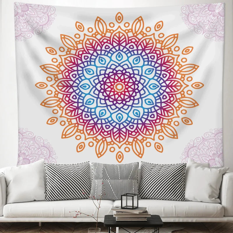 Tapestry Sun Moon Mandala etc. 100x75 cm