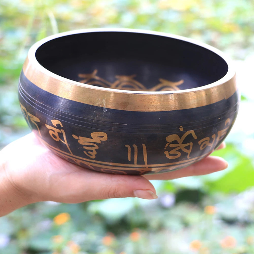 Tibetan Chime Singing Bowl for Yoga, Meditation, Healing