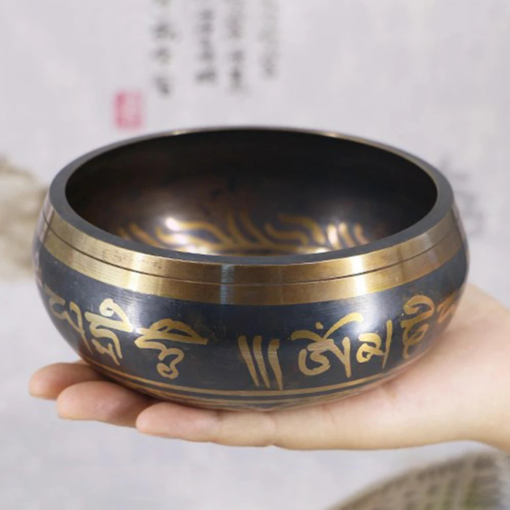 Tibetan Chime Singing Bowl for Yoga, Meditation, Healing