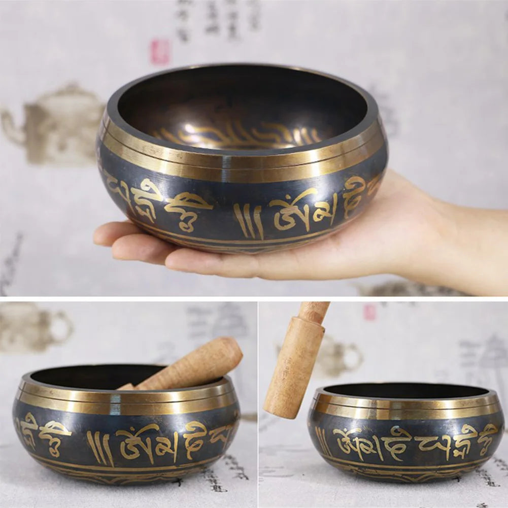 Tibetan Chime Singing Bowl for Yoga, Meditation, Healing