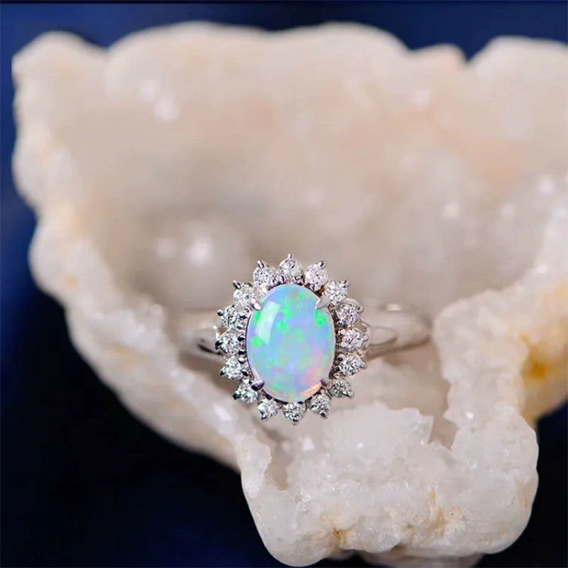 Healing Opal Stone Ring