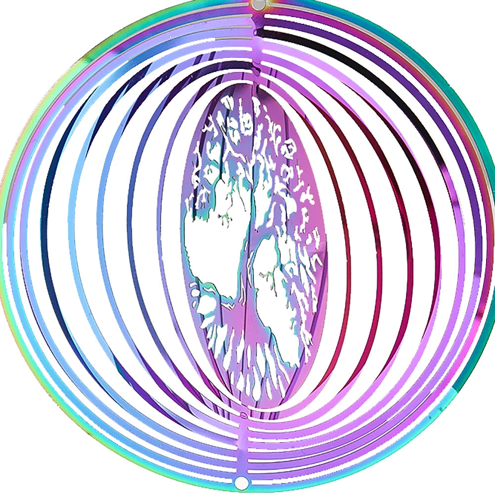 Gradient Color Wind Spinner Tree of Life