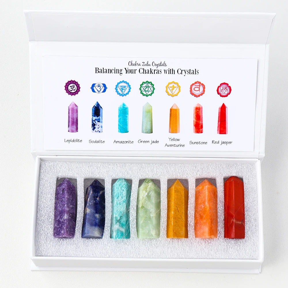 1 set Natural Stone Chakra Set