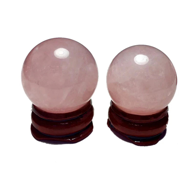 45mm Natural Pink Rose Quartz Crystal Sphere