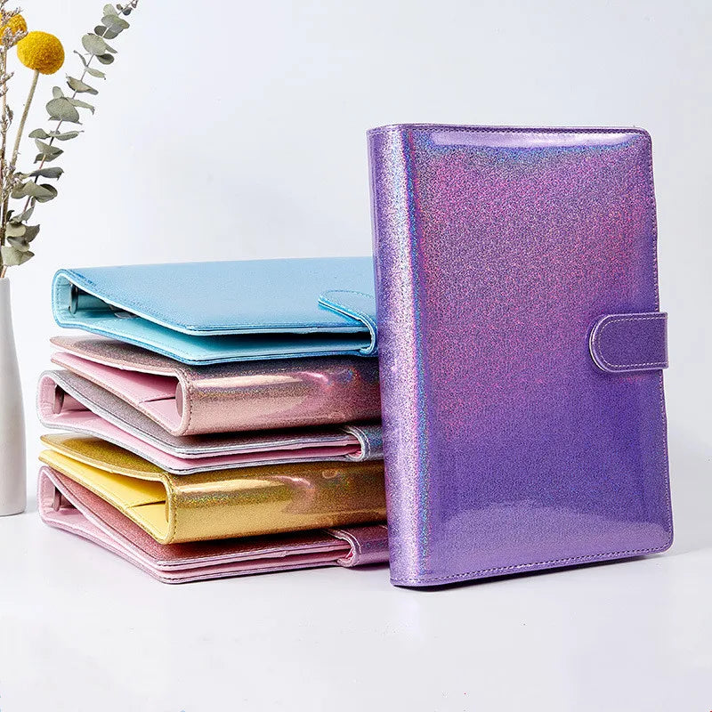 A6/A5 Glitter Color PU Leather Diary