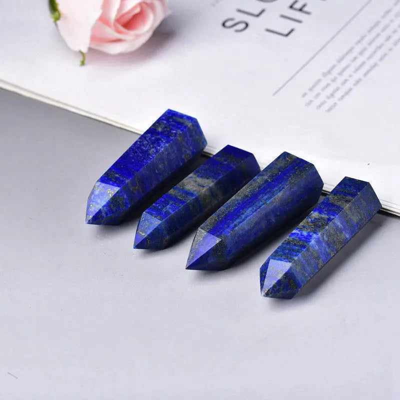 50-60mm Natural Lapis Lazuli Quartz Crystal Point