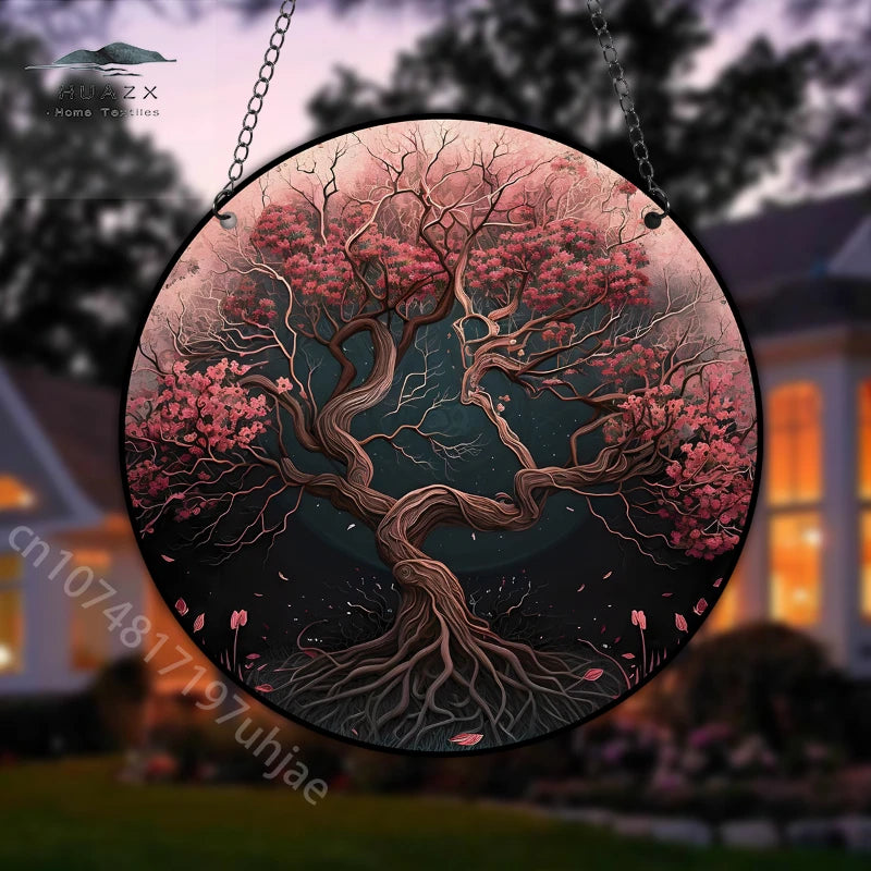 Tree of Life Stained Acrylic Suncatcher