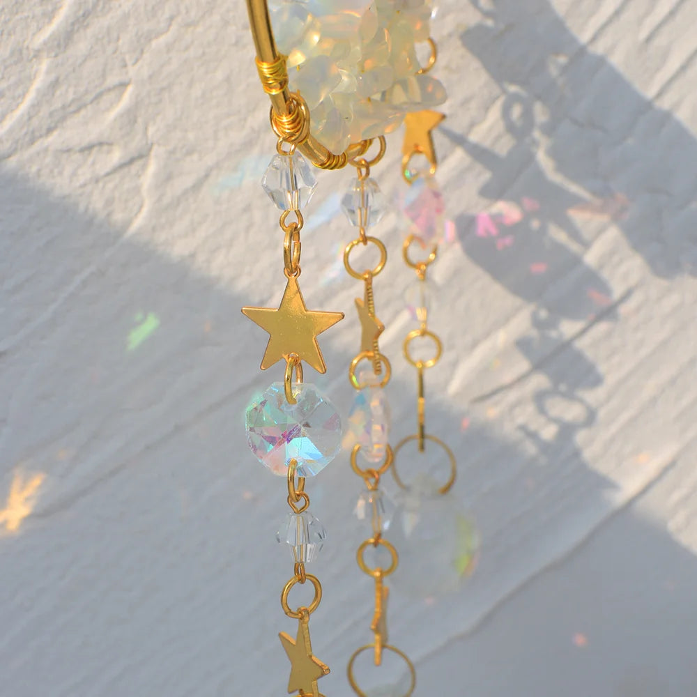 Crystal  Moon Suncatcher