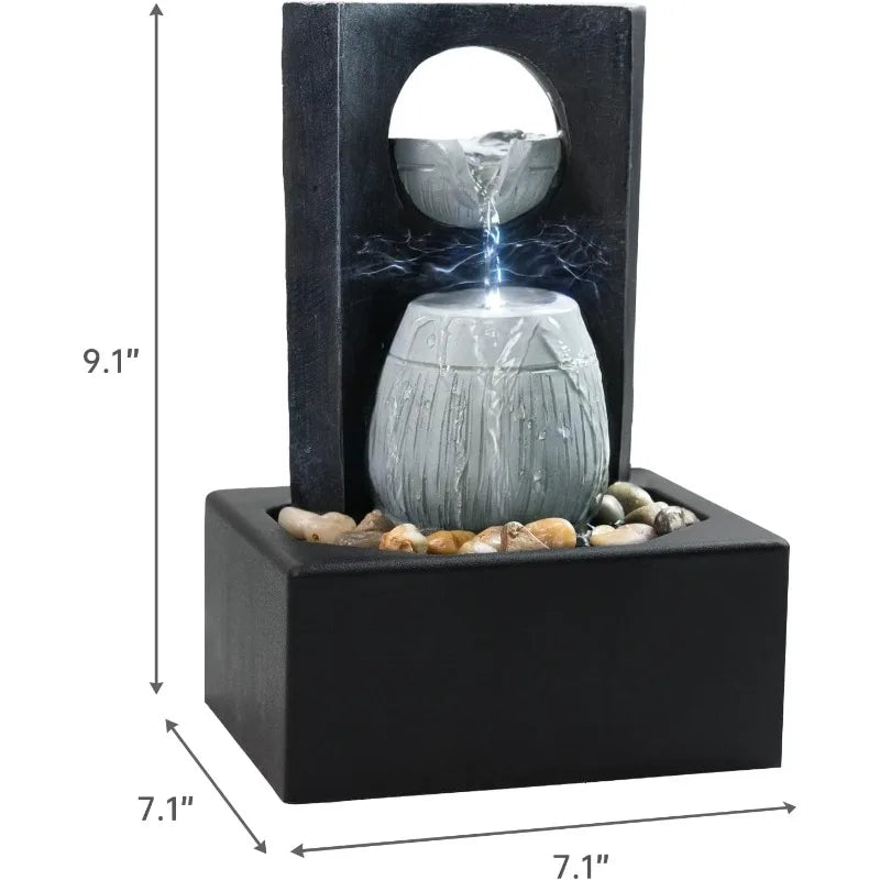 Buddha Tabletop Water Fountains 4-Tier