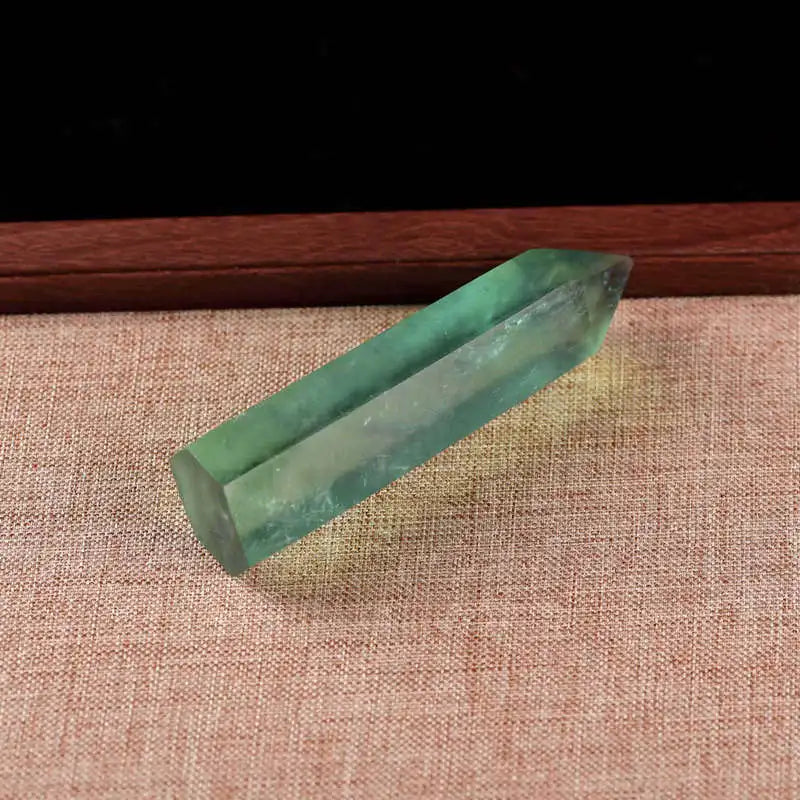 50-80mm Natural Green Fluorite Hexagonal Wand