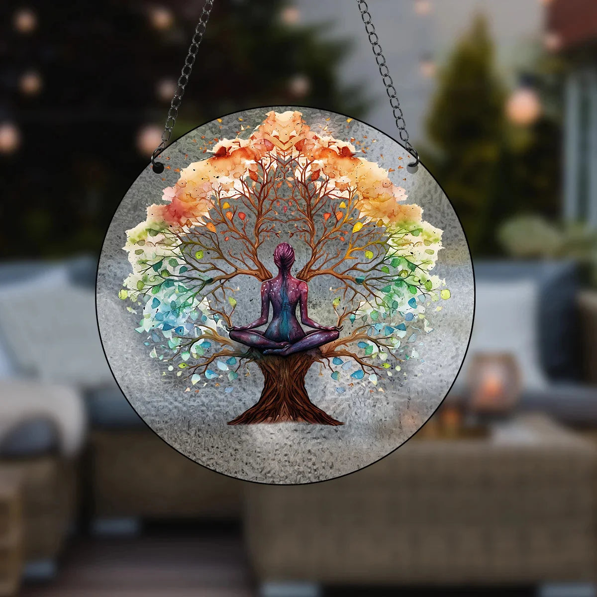 Tree of Life Stained  Acrylic Suncatchers