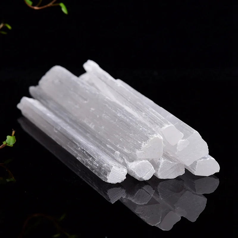 90-110mm Natural Monocrystal Selenite Crystal Point Wand