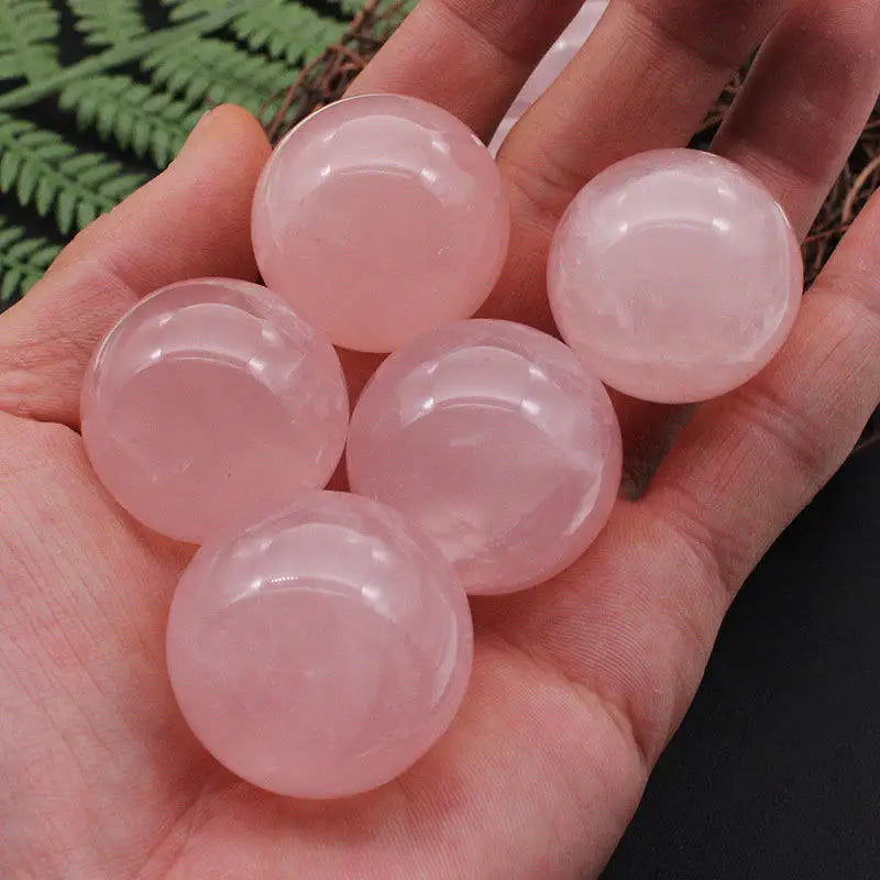 45mm Natural Pink Rose Quartz Crystal Sphere