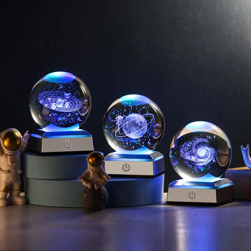 Crystal Ball Night Lights with USB