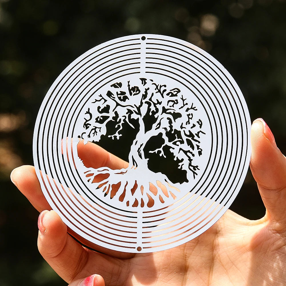 Tree of Life or Hummingbird 3D Rotating Wind Spinner