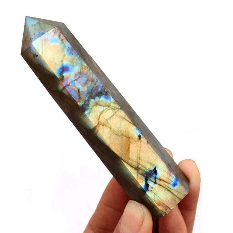 70-80 mm Natural Labradorite Quartz Crystal