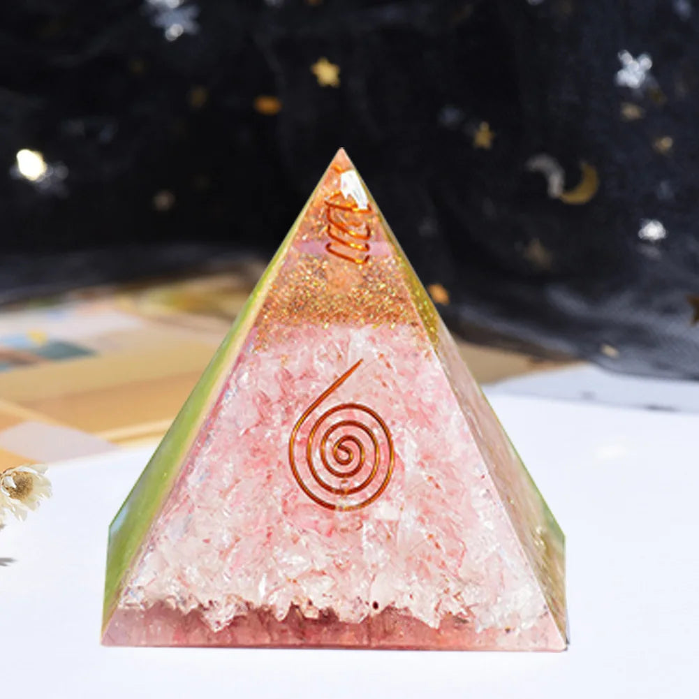 Healing Crystal Gemstone Orgone Pyramid