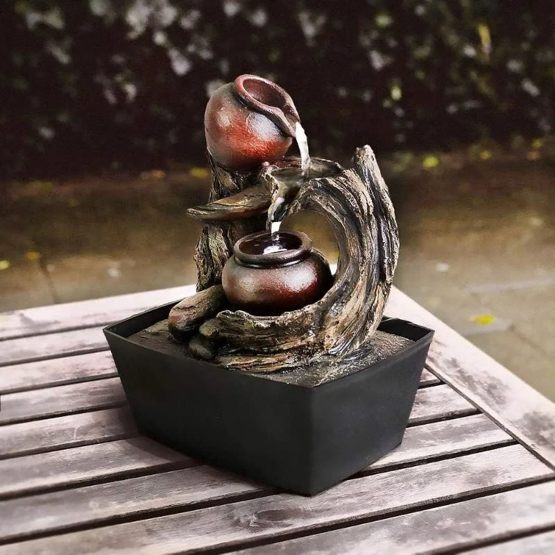 Buddha Tabletop Water Fountains 4-Tier