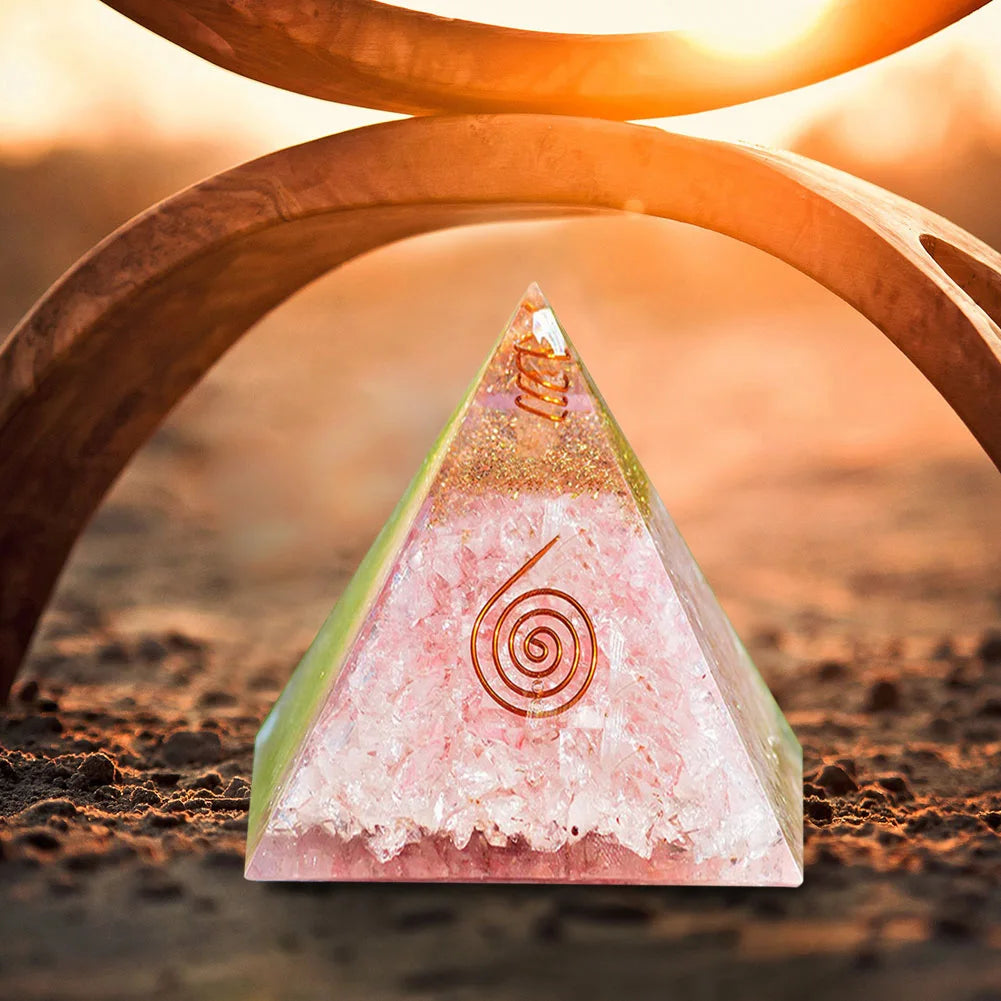 Healing Crystal Gemstone Orgone Pyramid