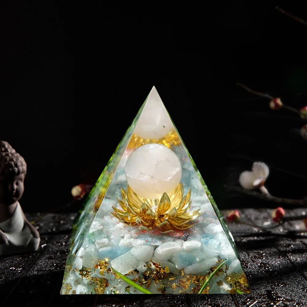 Healing Crystal Gemstone Orgone Pyramid