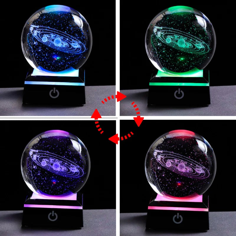 Crystal Ball Night Lights with USB