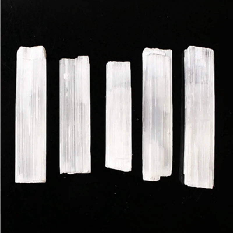 50-70mm Raw Natural Monocrystal Selenite Crystal Point Wand