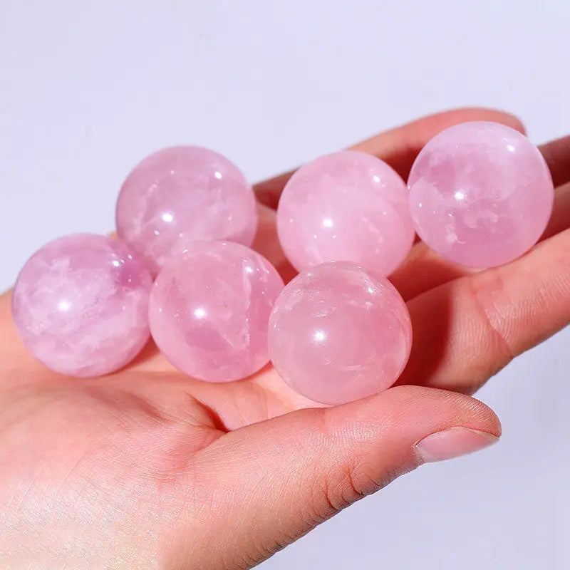 45mm Natural Pink Rose Quartz Crystal Sphere