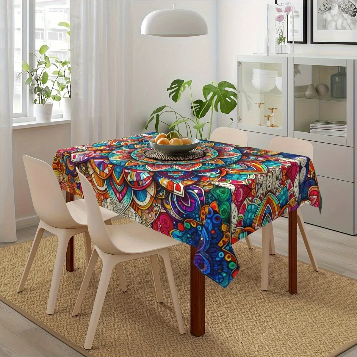 Mandala Pattern Printed Tablecloth