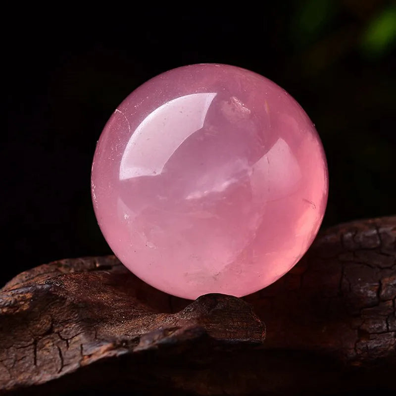 70mm Large Natural Pink Rose Quartz Crystal Sphere