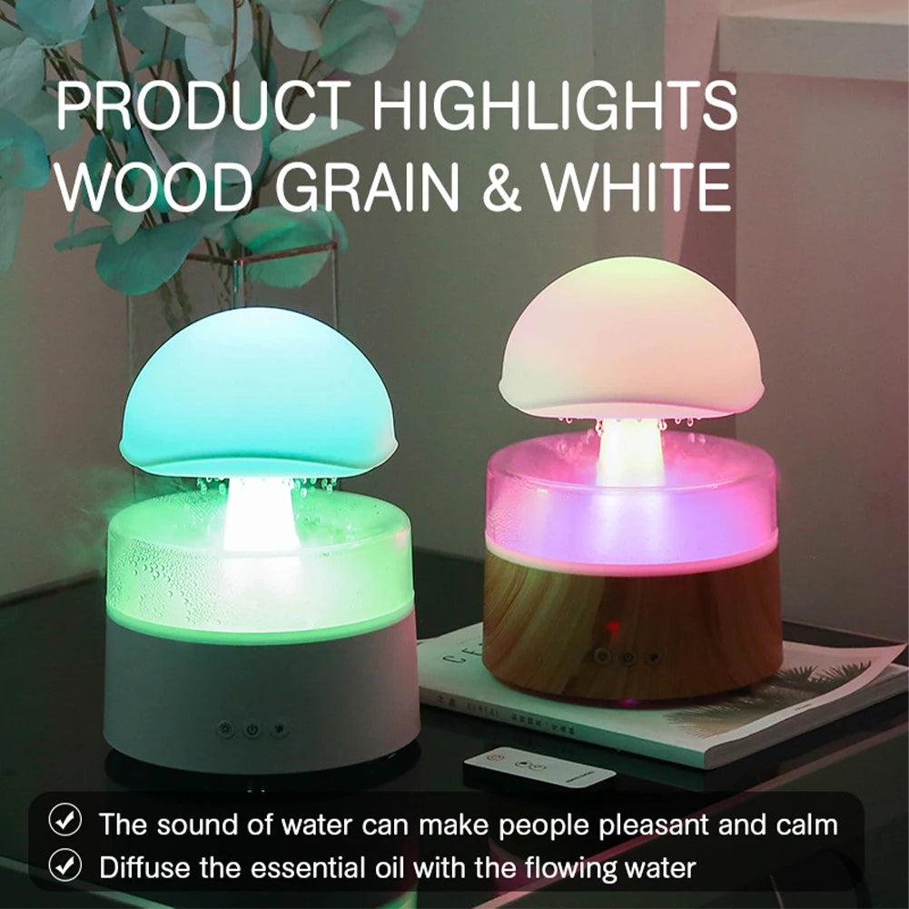 500ml Mushroom Rain Cloud Oil Diffuser