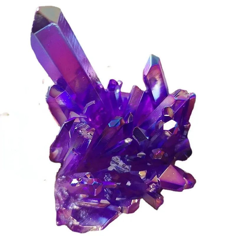 Natural Quartz Crystal Bismuth Cluster