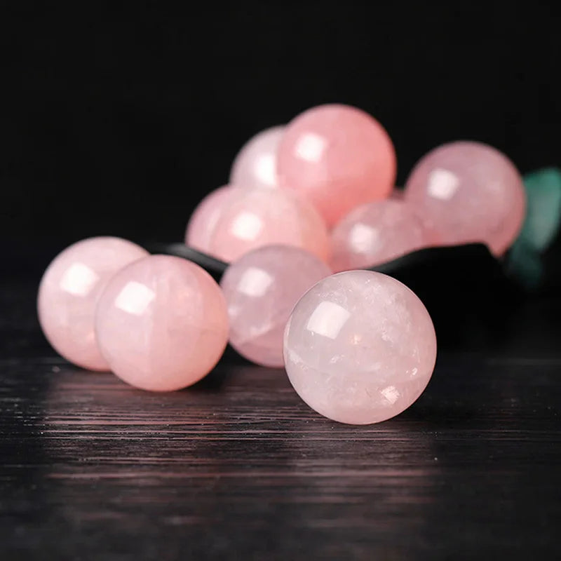 45mm Natural Pink Rose Quartz Crystal Sphere