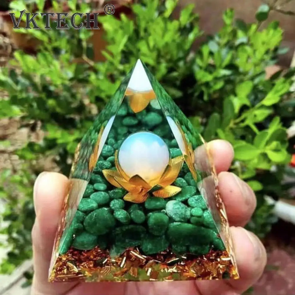 Healing Crystal Gemstone Orgone Pyramid