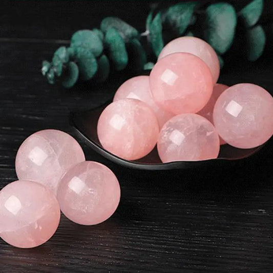 45mm Natural Pink Rose Quartz Crystal Sphere