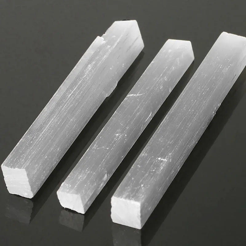 90-110mm Natural Monocrystal Selenite Crystal Point Wand