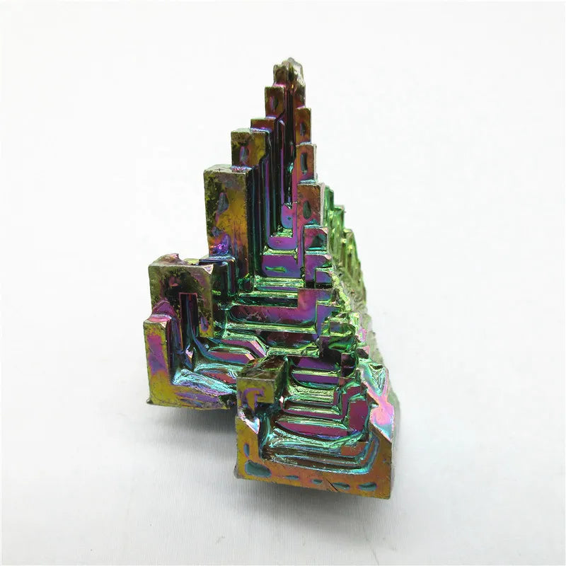 70g Natural Aura Rainbow Titanium Bismuth Quartz Crystal Cluster