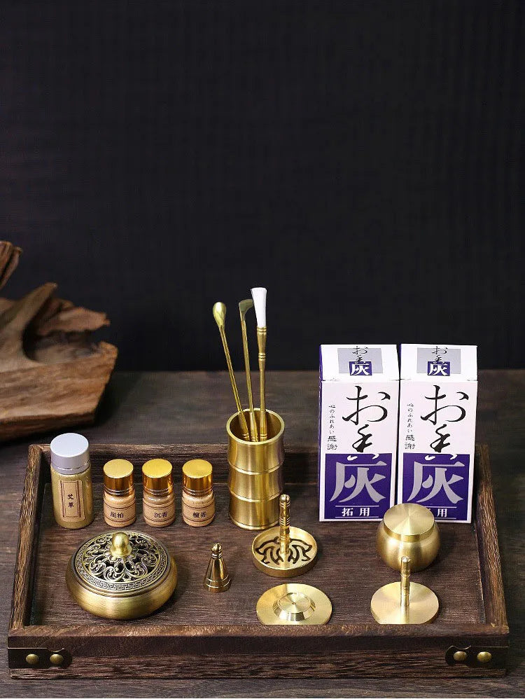 Brass Incense Burner Set