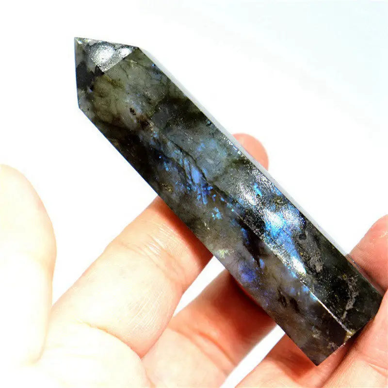 70-80 mm Natural Labradorite Quartz Crystal