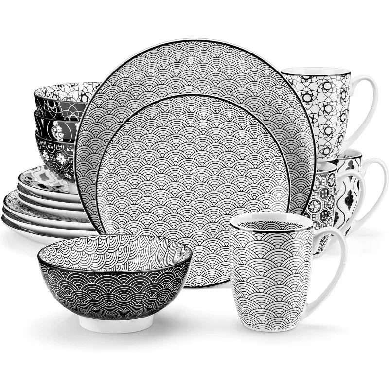 Mandala 12 Pieces Dinnerware Set for 4