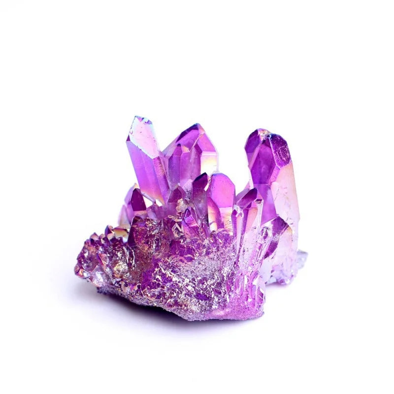 Natural Quartz Crystal Bismuth Cluster