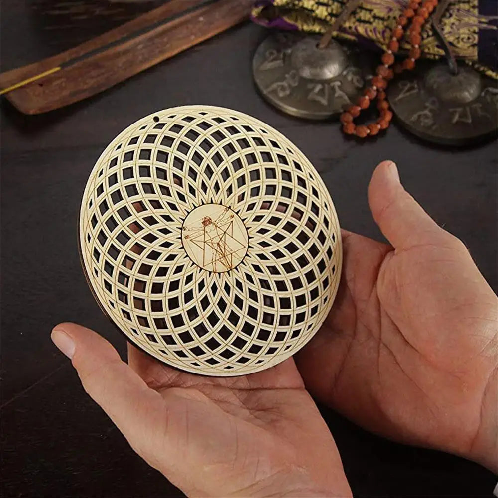 Wooden Flower of Life Laser Cut Wood Wall Art