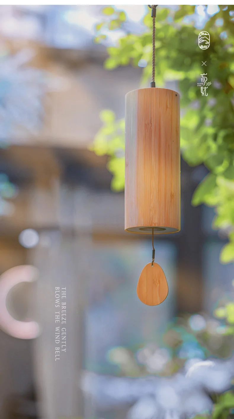 Bamboo Wind Chime 8 Tone Rods Windchimes