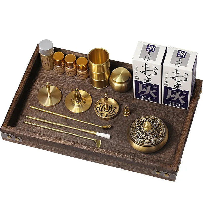 Brass Incense Burner Set