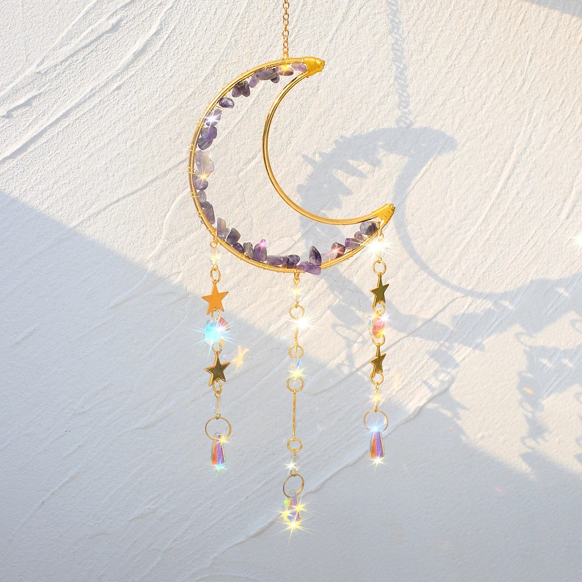 Crystal  Moon Suncatcher