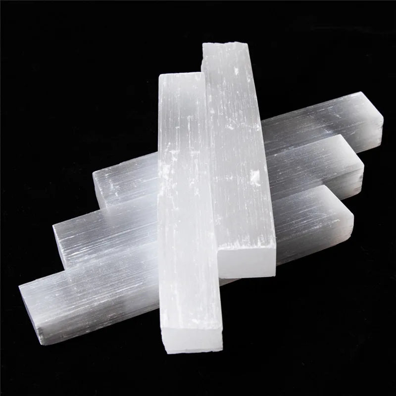 90-110mm Natural Monocrystal Selenite Crystal Point Wand