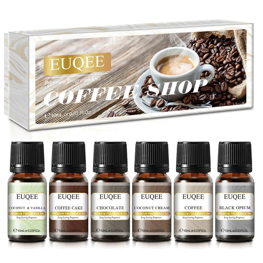 EUQEE Coffee Shop Fragrance Oil Set