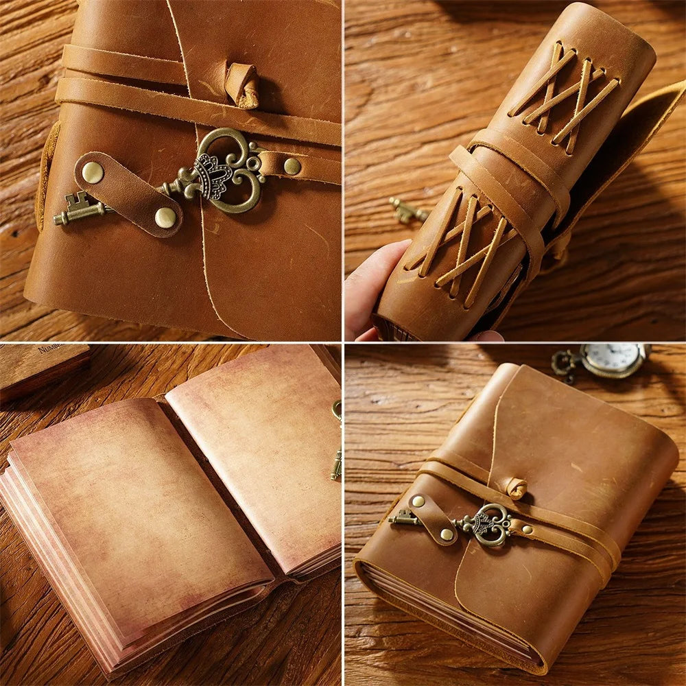 Retro Leather Journal Handmade 300 Pages