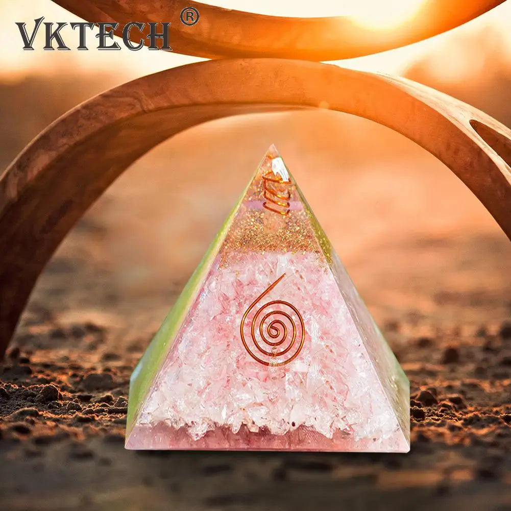 Healing Crystal Gemstone Orgone Pyramid