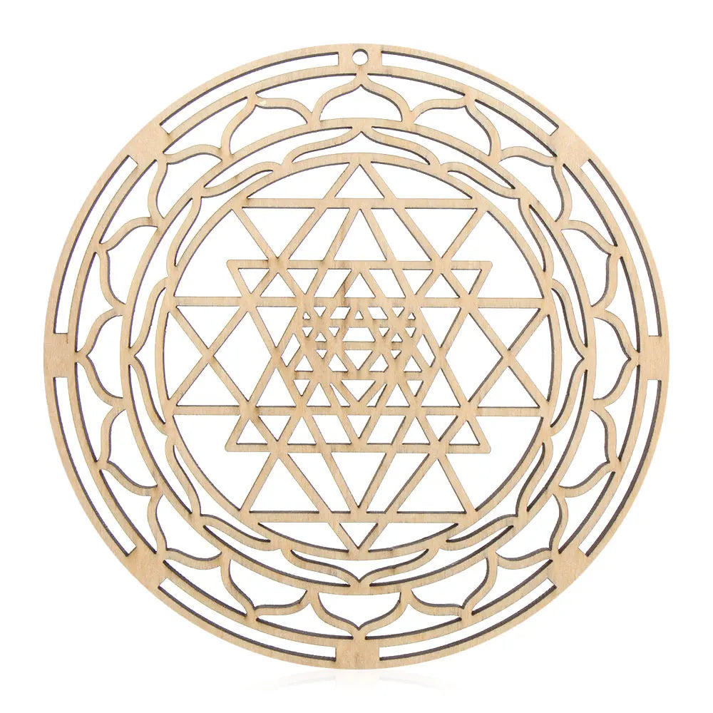 Wooden Wall Sign Flower of Life Shape Laser Cut Wood Wall Art Home Decor Handmade Coasters Craft Making Sacred Geometry Ornament